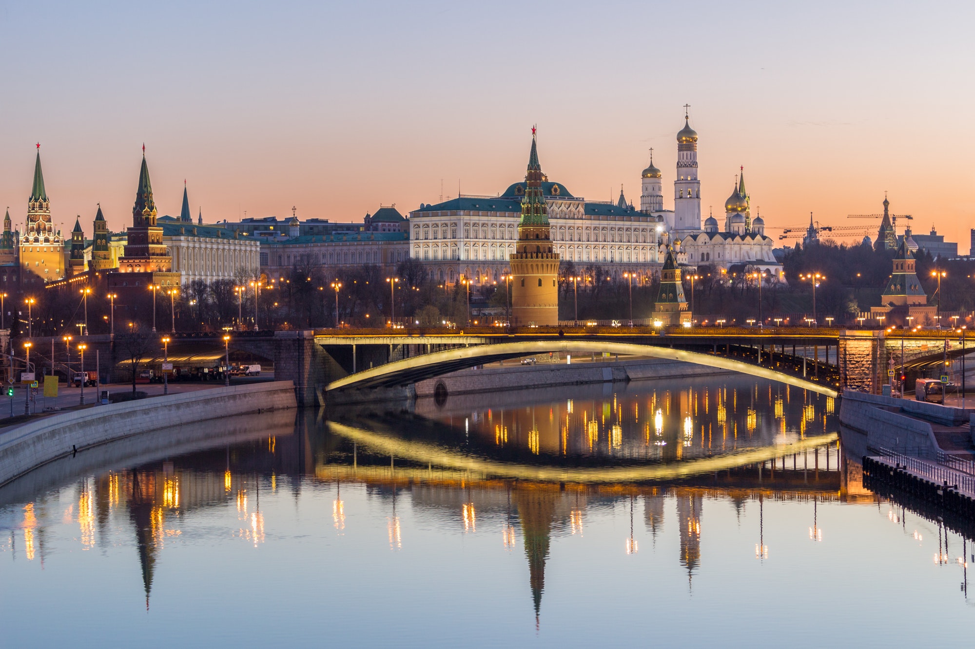 Moscow Kremlin and Moscow river